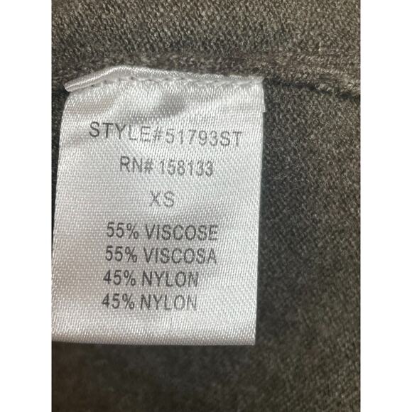 Pink Clover Womens Pullover Open Front Cardigan Sweater Long Sleeve XS Green - Picture 7 of 9